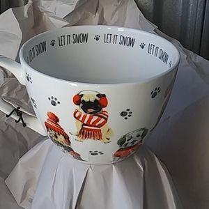 Christmas Dog Cup Bone China